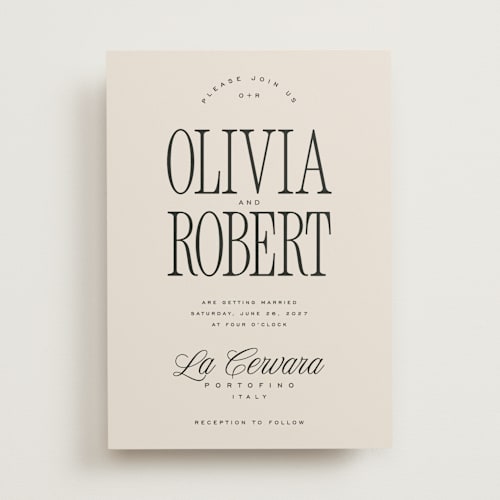 This is a linen wedding invitations with standard by Kelly Schmidt called riviera printing on signature in standard