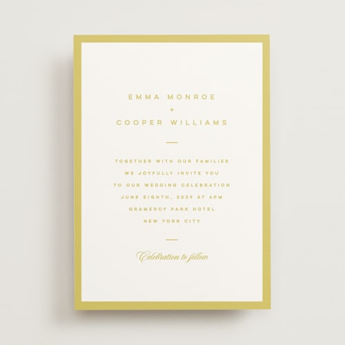 This is a island citrus wedding invitations with standard by Kristie Kern called the emma printing on signature in standard