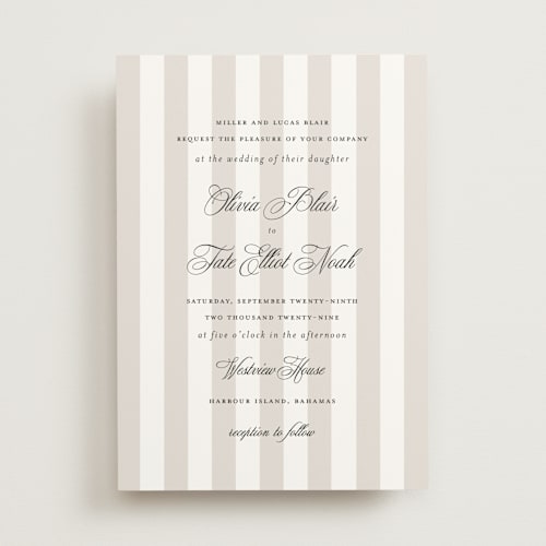 This is a ivory wedding invitations with standard by Sara Hicks Malone called westview printing on signature in standard