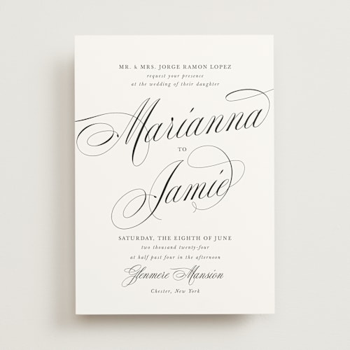 This is a classique wedding invitations with standard by Design Lotus called best is yet to come printing on signature in standard