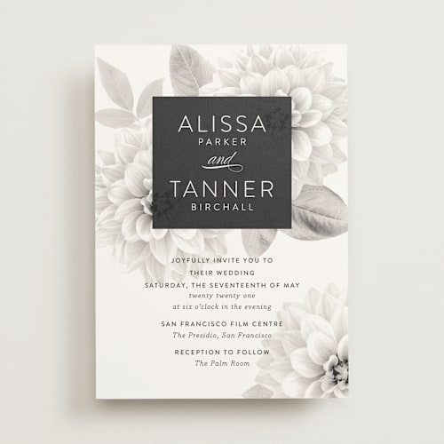 This is a shadow wedding invitations with standard by Jill Means called together forever printing on signature in standard
