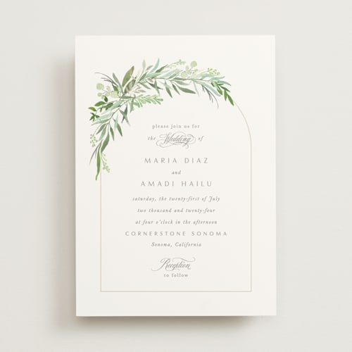 This is a fern wedding invitations with standard by Creo Study called i do printing on signature in standard