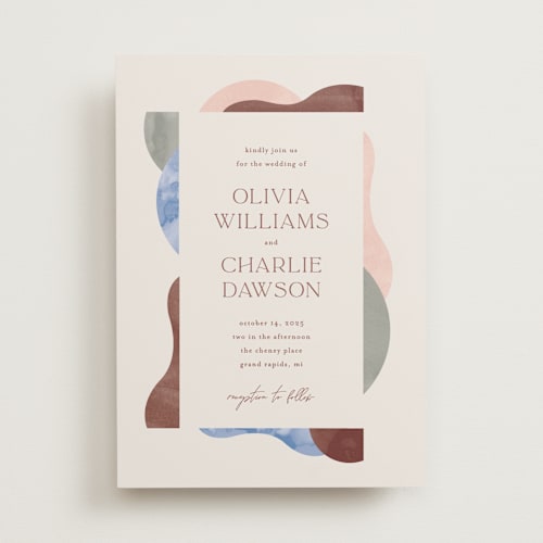 This is a coastal wedding invitations with standard by Pixel and Hank called deconstruct printing on signature in standard