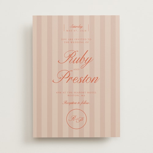 This is a sunset wedding invitations with standard by Jen Ramsey called elegant and formal printing on signature in standard