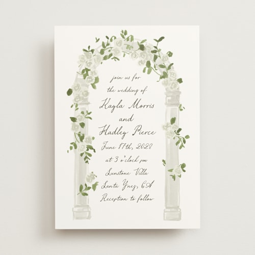 This is a chiffon wedding invitations with standard by Everett Paper Goods called villa printing on signature in standard