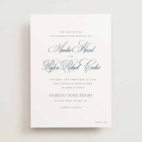 This is a ocean wedding invitations with standard by Kelly Schmidt called hilton printing on signature in standard