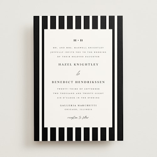 This is a onyx wedding invitations with standard by chocomocacino called melihrolo printing on signature in standard