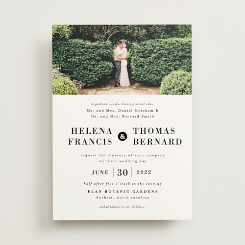 This is a quartz wedding invitations with standard by 2birdstone called helena printing on signature in standard