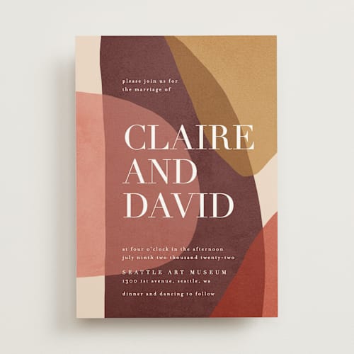 This is a autumn desert wedding invitations with standard by Kelly Schmidt called galeria printing on signature in standard