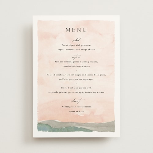This is a northern menu cards with standard by Pixel and Hank called countryside printing on signature in standard