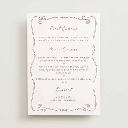 This is a wine menu cards with standard by Zani van Zyl called santorini printing on signature in standard