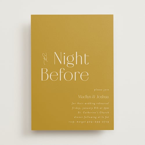 Classic Modern Rehearsal Invitations