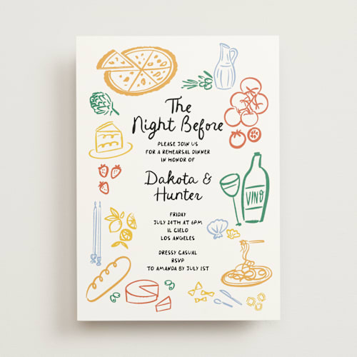 That’s Amore Rehearsal Dinner Invitations