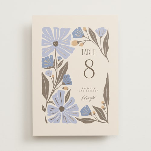This is a lake table numbers with foil pressed by Karidy Walker called storybook garden printing on doublethick in standard