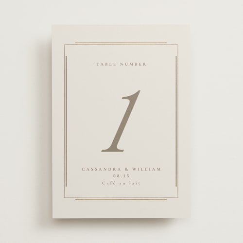 This is a sand table numbers with foil pressed by Jackie Mangiolino called illusion printing on doublethick in standard