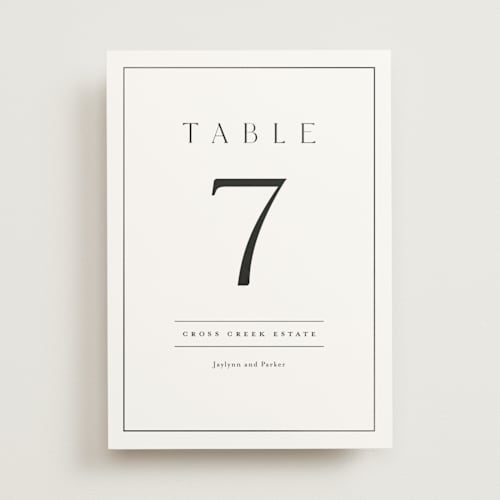 This is a cotton table numbers with foil pressed by Stacey Meacham called warm affection printing on doublethick in standard