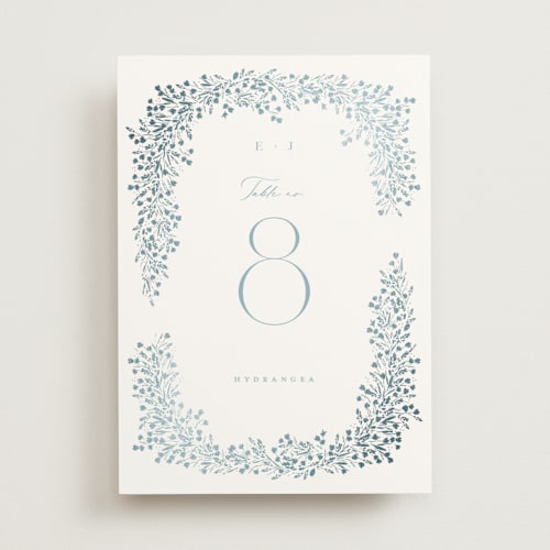 This is a ice table numbers with foil pressed by Kristie Kern called villa printing on doublethick in standard