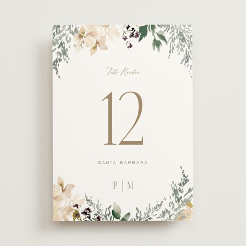 This is a pearl table numbers with standard by Leah Bisch called sprigs of joy printing on doublethick in standard