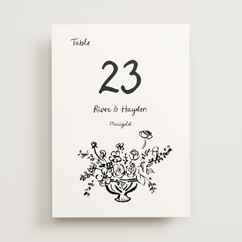 This is a sugar table numbers with standard by Cass Loh called inky printing on doublethick in standard