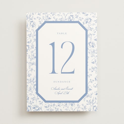 This is a sky table numbers with standard by Robert and Stella called constance printing on doublethick in standard