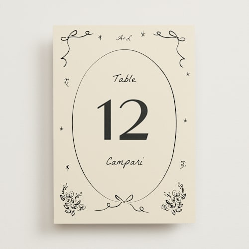 This is a vanilla table numbers with standard by Ani Somi called roses printing on doublethick in standard