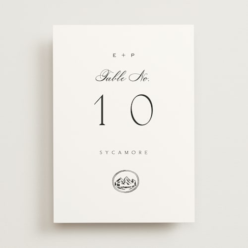 This is a cotton table numbers with standard by Amy Kross called aspen knoll printing on doublethick in standard