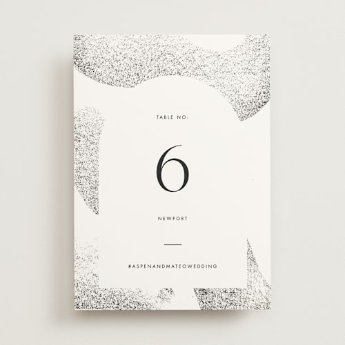 This is a ink table numbers with standard by Blustery August called forever printing on doublethick in standard