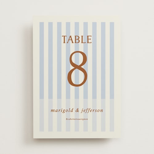 This is a wave table numbers with standard by Kelly Watkins called stripes printing on doublethick in standard