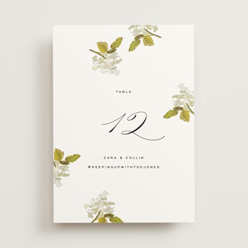 This is a linen table numbers with standard by Olivia Kanaley Inman called limelight printing on doublethick in standard