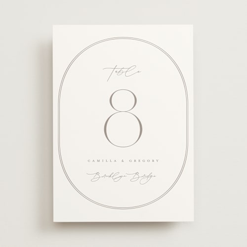 This is a latte table numbers with standard by Kristie Kern called the hudson printing on doublethick in standard