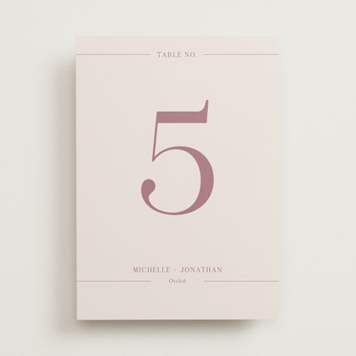 This is a romance table numbers with standard by Kristin Oliversen called together printing on doublethick in standard