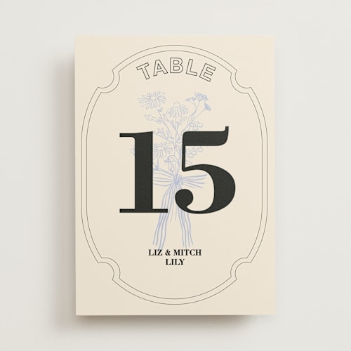 This is a daisy table numbers with standard by Baumbirdy called sealed printing on doublethick in standard