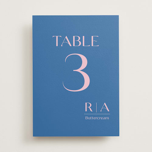 This is a marseille table numbers with standard by Claudia Orengo called connected printing on doublethick in standard