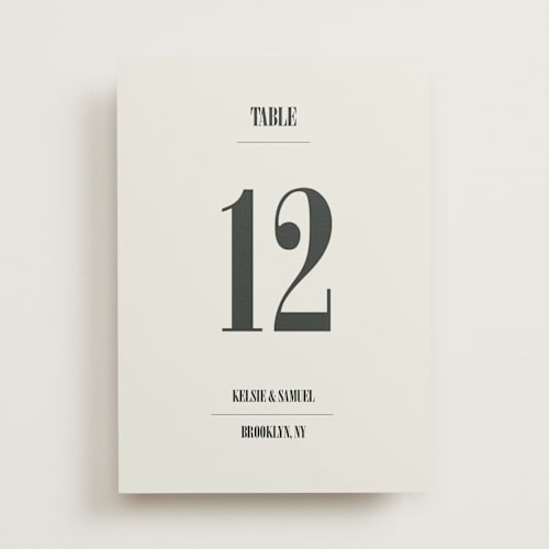 This is a ash table numbers with standard by Kelly Watkins called flynn printing on doublethick in standard