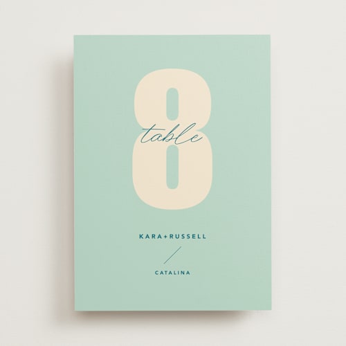 This is a poster table numbers with standard by Stacey Day called typographical poster printing on doublethick in standard