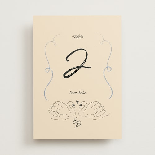 This is a dream table numbers with standard by Helena Vitto called the swan printing on doublethick in standard