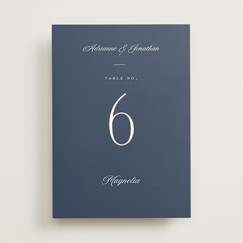This is a navy table numbers with standard by Eric Clegg called together always printing on doublethick in standard