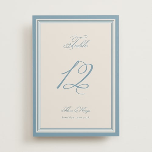 This is a provincial table numbers with standard by Kelly Watkins called emerson printing on doublethick in standard