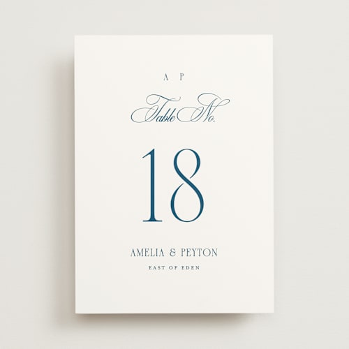 This is a ocean table numbers with standard by Kelly Schmidt called hilton printing on doublethick in standard