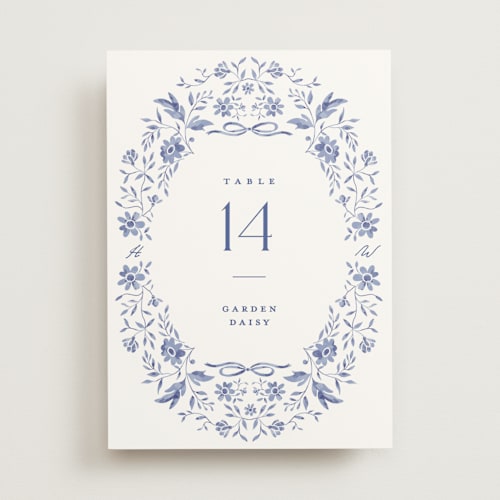 This is a willow table numbers with standard by Susan Zinader called daisy toile printing on doublethick in standard