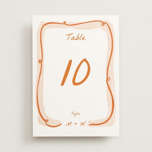 This is a flame table numbers with standard by Pati Cascino called giardino printing on doublethick in standard