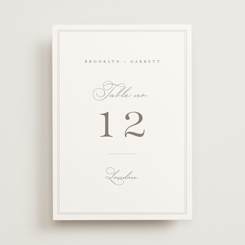 This is a cotton table numbers with standard by Amy Kross called overlapping printing on doublethick in standard