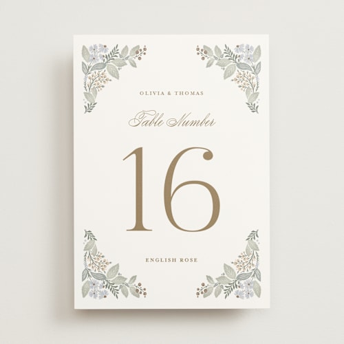 This is a meadow table numbers with standard by Kristen Smith called wild flora printing on signature in standard