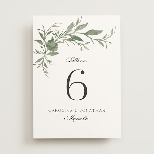 This is a meadow table numbers with standard by Melanie Kosuge called carolina printing on doublethick in standard