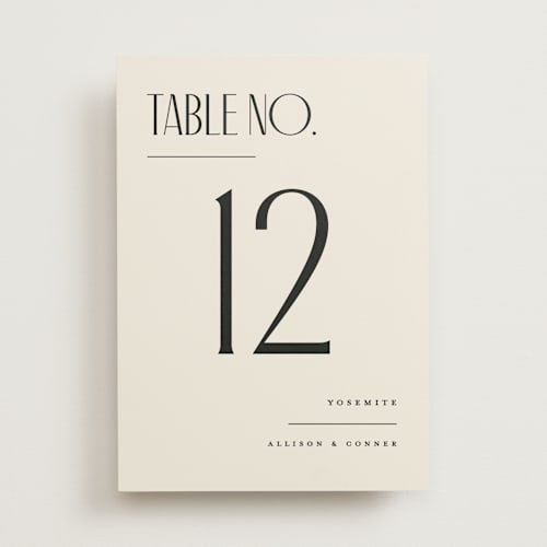 This is a daydream table numbers with standard by Pixel and Hank called all type printing on doublethick in standard