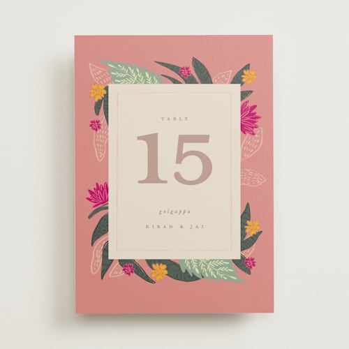 This is a patta table numbers with standard by Creo Study called phool bahar printing on doublethick in standard