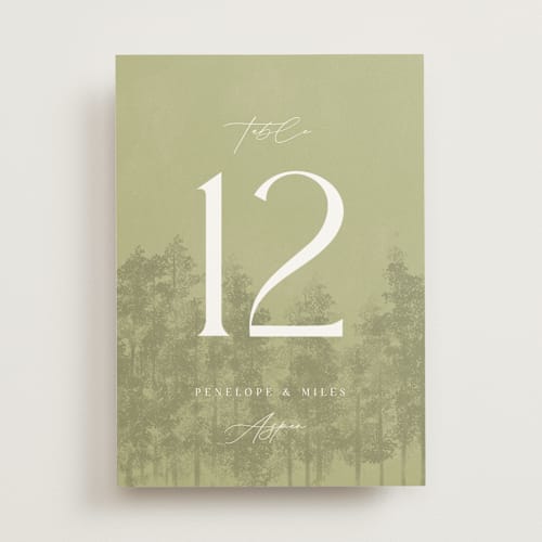 This is a lake table numbers with standard by Robert and Stella called aspen printing on doublethick in standard
