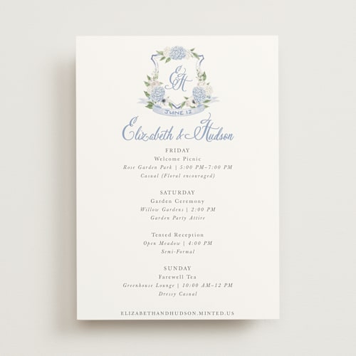 This is a periwinkle ceremony reception essentials with standard by Design Lotus called sweethearts printing on signature in standard