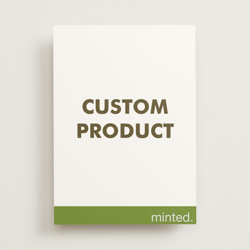 This is a charcoal unique wedding programs with standard by Minted Custom called 5"x7" portrait custom printing on signature in standard