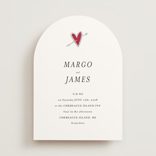 This is a snow foil stamped wedding invitations with foil pressed by Ani Somi called amore printing on signature in standard